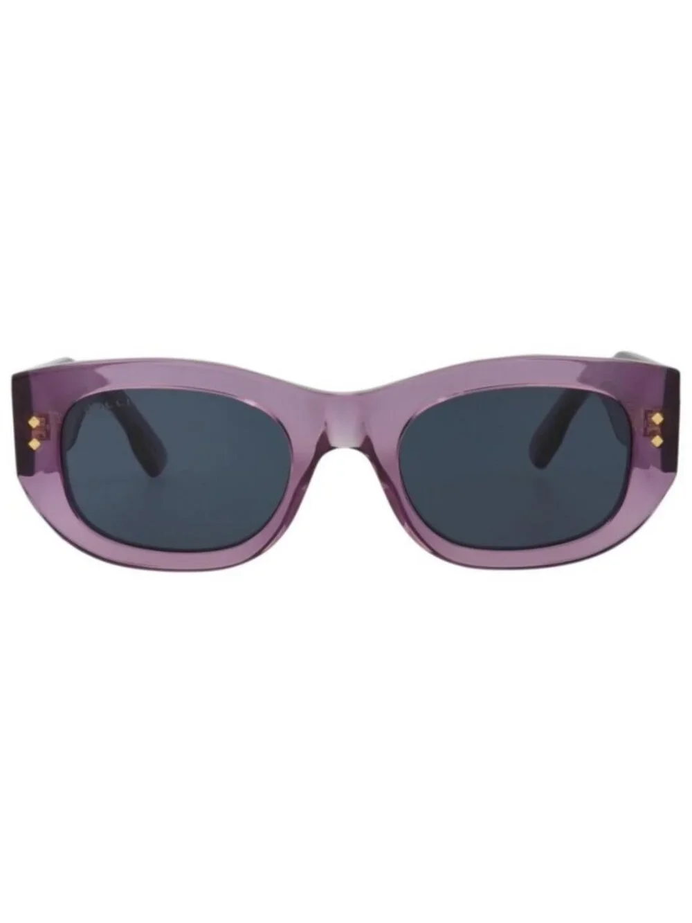New Gucci Womens Square/Rectangle Violet Violet Blue Fashion Designer Sunglasses